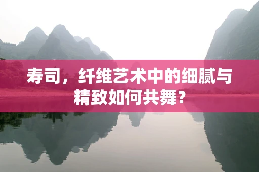 寿司，纤维艺术中的细腻与精致如何共舞？